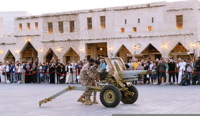 Ramadan Cannon Cheerful Sound during Holy Month of Ramadan